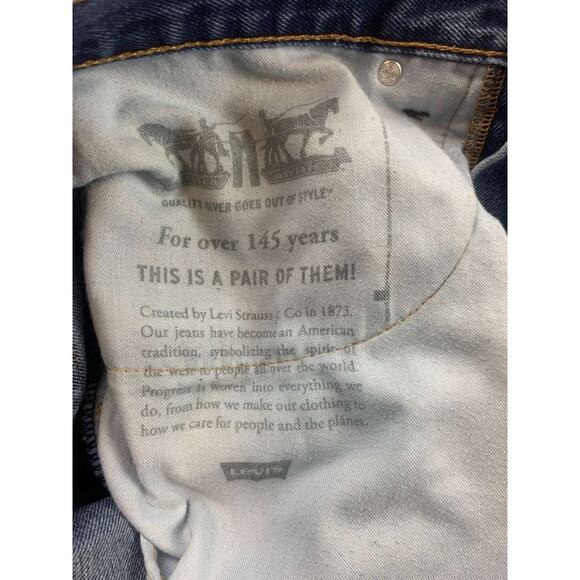 Levi's 505 Men's Jeans Size 35x30 Blue Denim Medium Wash Cotton Casual Straight - Picture 5 of 12